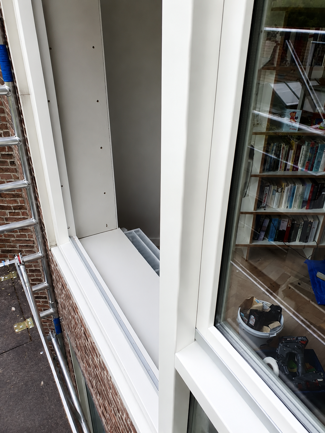Detail van de afwerking